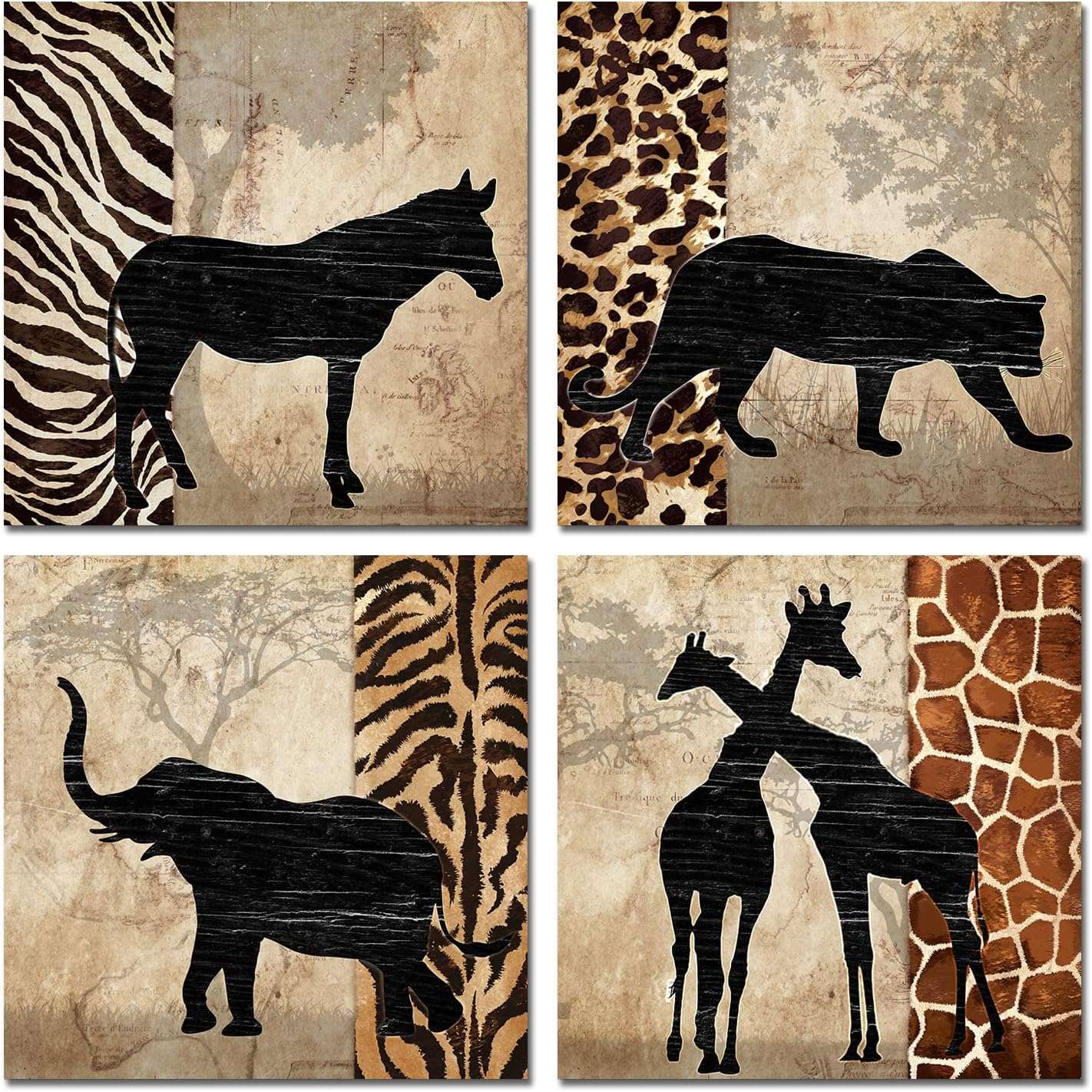 African animal wall art.